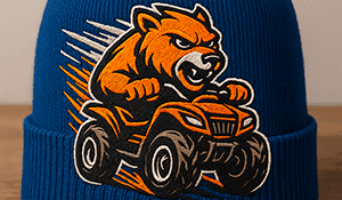 Вышивка на шапках