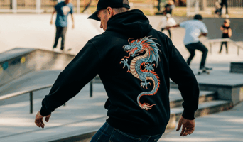 Вышивка на толстовках, худи и свитшотах