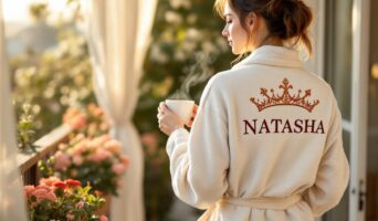 Именная вышивка на халатах в Ульяновске