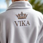 Именная вышивка на халате | Ульяновск